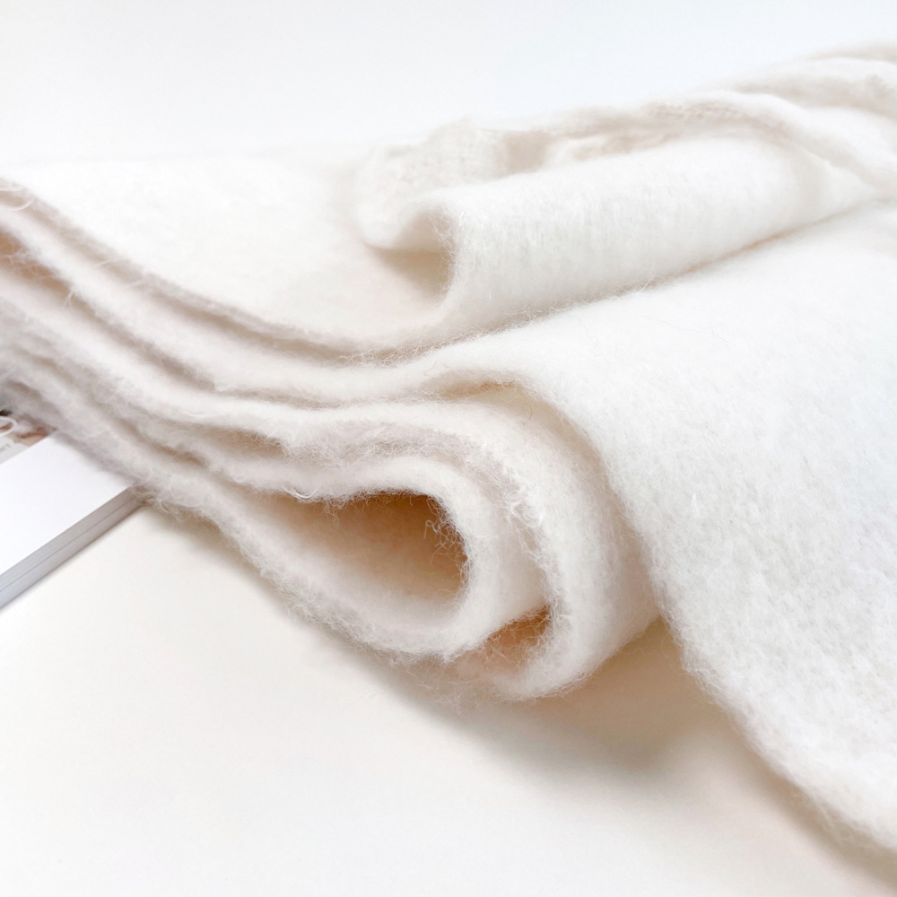 Solid color mohair scarf, sweet potato best-selling warm mid-length scarf, winter shawl, scarf for outerwear, wholesale from Europe and America pic 45