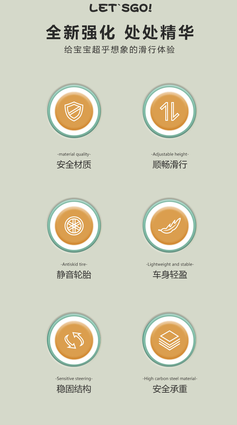 新款卡通儿童三轮车1-3岁男女宝宝可坐摩托车造型三轮防侧翻童车详情2