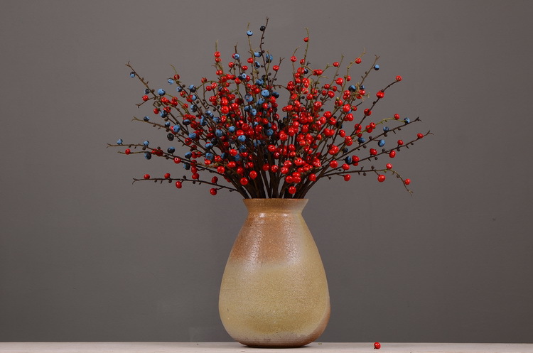 Artificial rosehip, artificial plant fruit, berry, American decorative floral arrangement materials, photography props pic 8