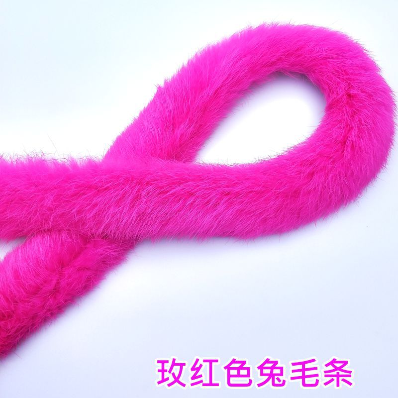 Wholesale of rabbit fur, wool strips, wool edge strips, sandwich strips, lace, winter fur, wool edge Hanfu, capes and other fur clothing accessories pic 22