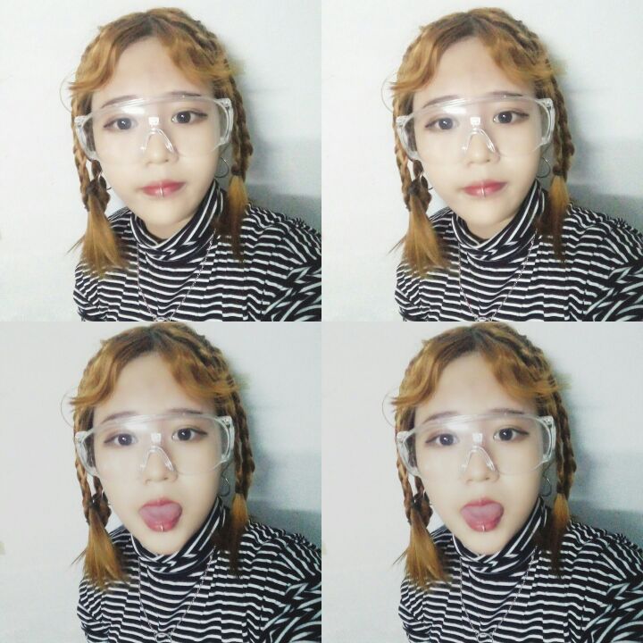 炫酷防飞溅防尘眼镜透明大框潮个性眼镜男女凹造型护目镜太阳镜详情24