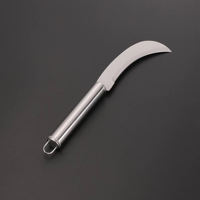 Steel-handled fruit peelers, pineapple knives, stainless steel banana small curved knives, 2-yuan store supply, daily necessities wholesale pic 5