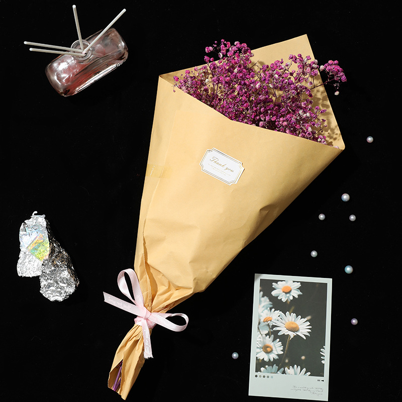 满天星干花花束三八节礼物情人节花束七夕礼物地摊花束精美礼品详情9