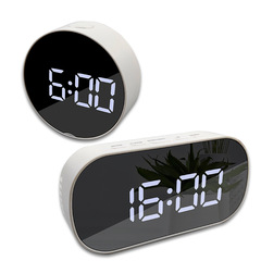 Factory direct sales LED electronic alarm clock, simple style clock battery, plug-in dual-purpose clock, Yida Time 0711-12 pic 20
