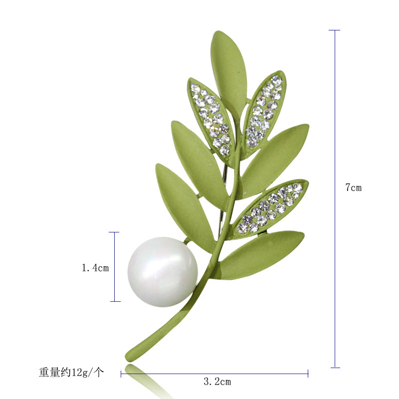 韩国新款高档珍珠胸针时尚风胸花水钻个性丝巾扣蝴蝶别针批发详情50