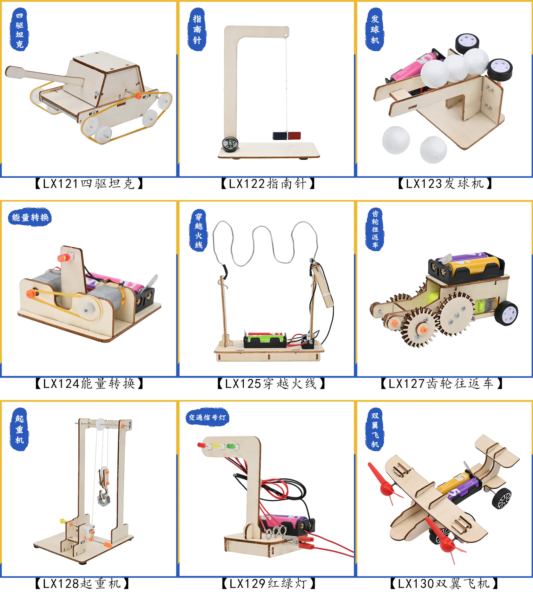 蓝象文化源头厂家儿童小学生科技小制作小实验小发明教具材料套装详情6