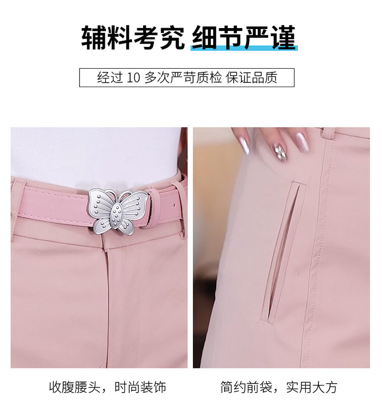 天丝棉九分裤女2024夏季新款高腰显瘦休闲裤直筒宽松西装阔腿裤子详情8