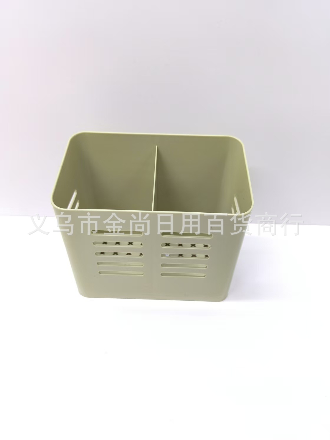 New creative plastic pen holder chopstick cage two-compartment chopstick stand draining water 筷笼 plastic room cutlery cage pic 1