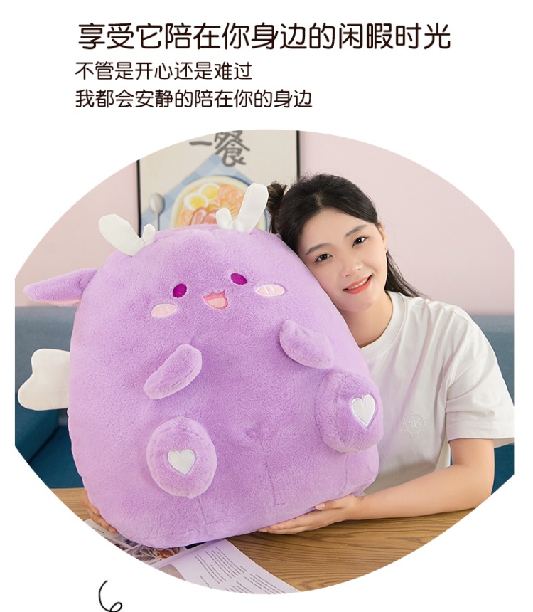 外贸新款墩墩龙抱枕公仔毛绒玩具床上玩偶陪睡布娃娃儿童生日礼物详情24