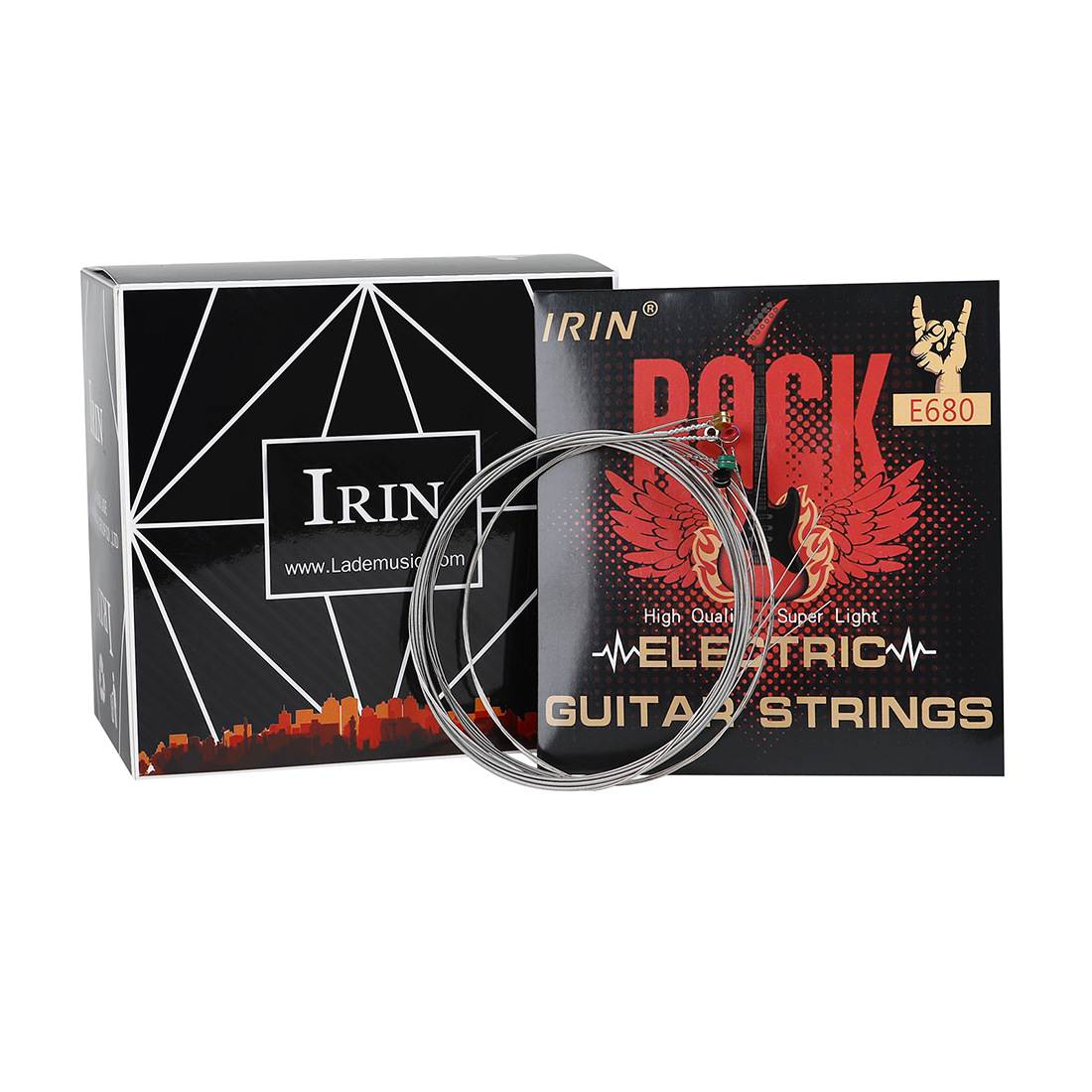 IRIN电吉他弦银色不锈钢电吉他琴弦一套6根套弦独立纸盒包装琴弦详情9