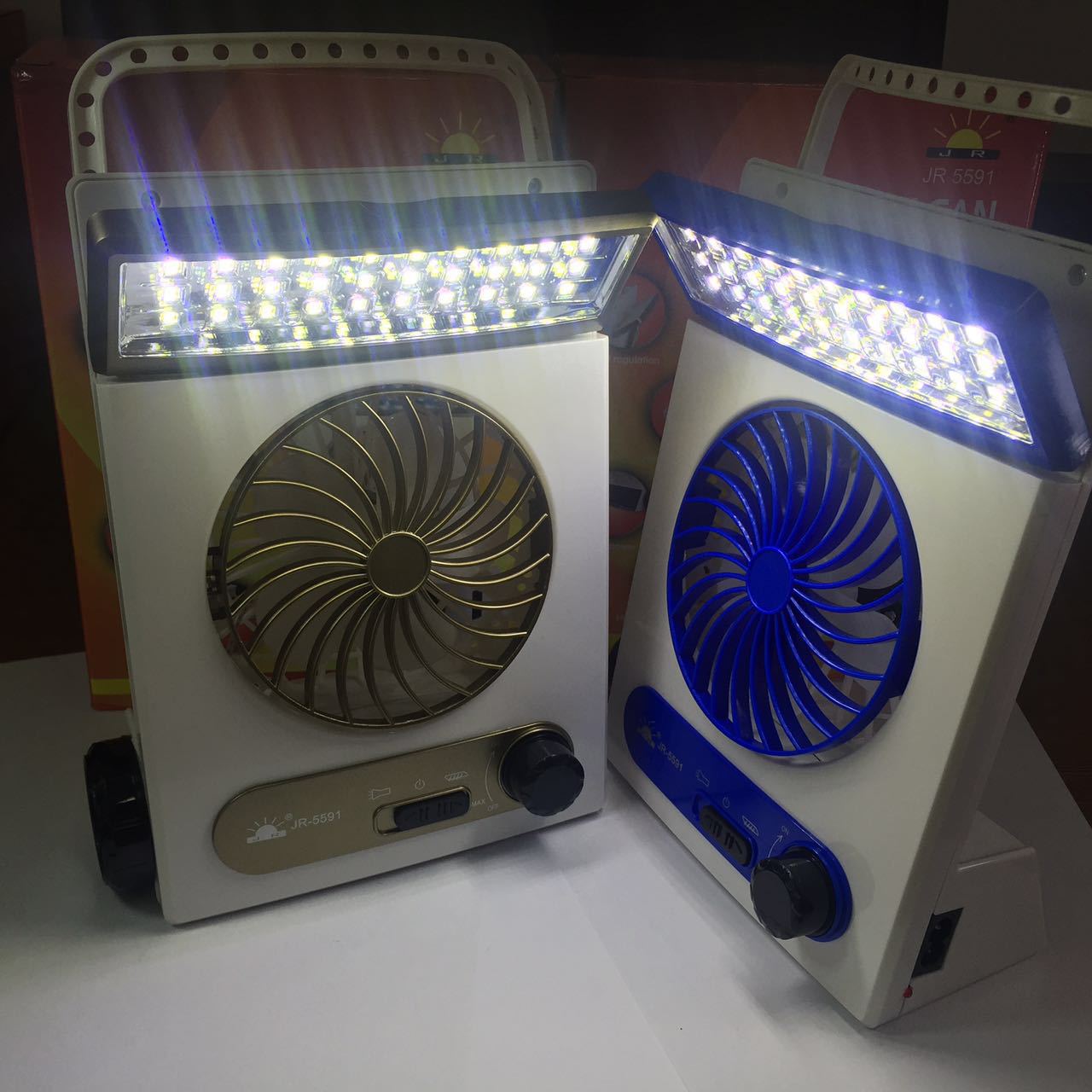 مصابيح جديدة متعددة الأغراض من نوع LED ومروحة صغيرة مصغرة تعمل بالطاقة الشمسية تعمل في الهواء الطلق في الهواء الطلق pic 6