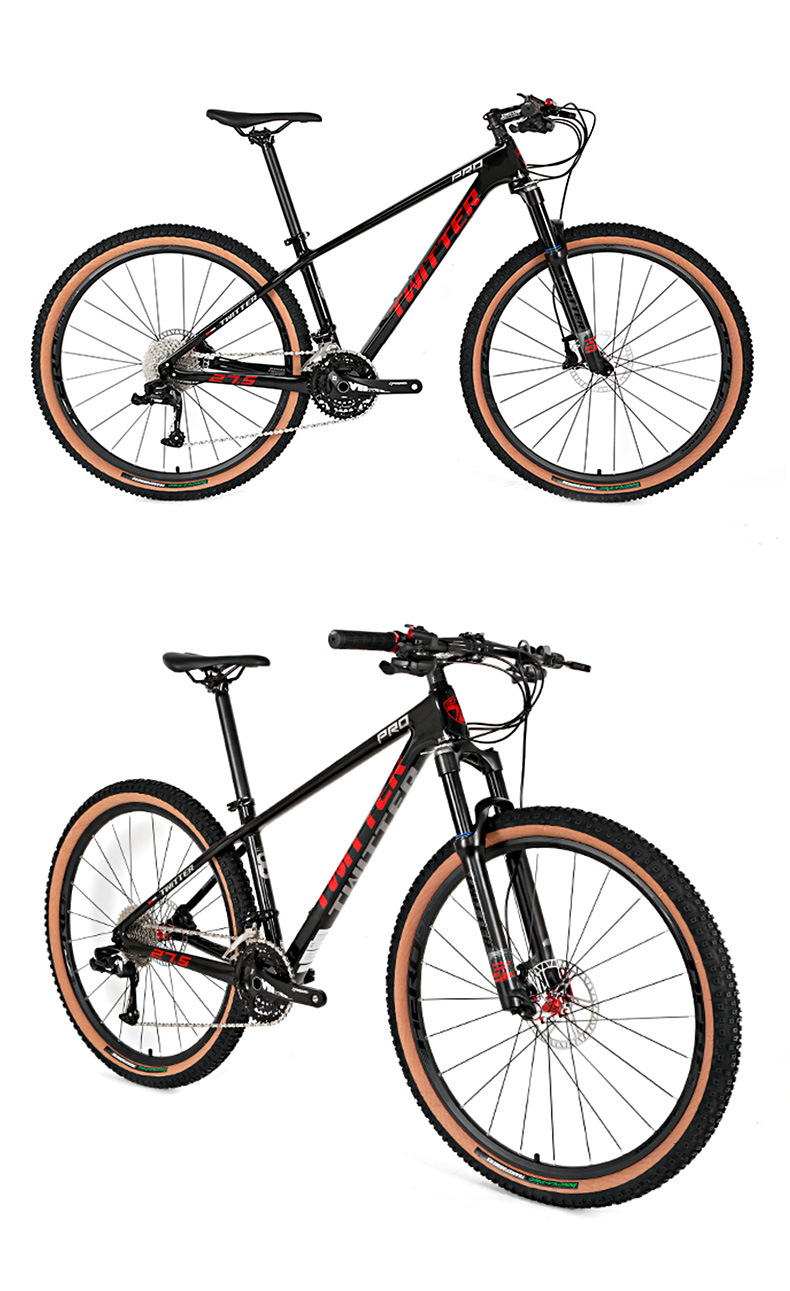 TWITTER骓 LEOPARDpro carbon fiber mountain bike 30 speed 27.5/29 inch trail bike pic 15