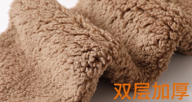 秋冬款小熊帽子围巾一体手套三合一毛绒双层加厚多功能护耳保暖帽详情7