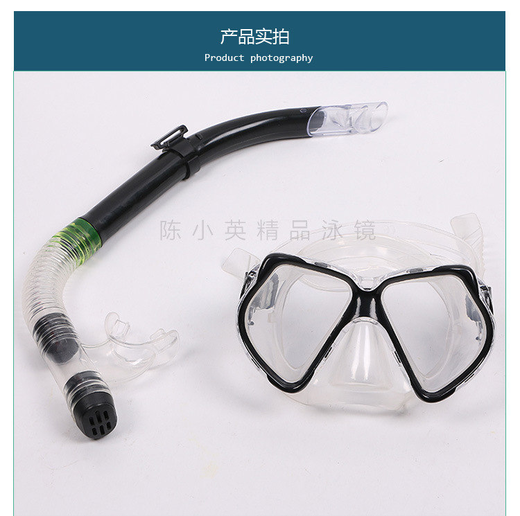 Factory direct sales of boxed diving masks, semi-dry breathing tube sets, high-end silicone diving goggles and snorkeling sets pic 9