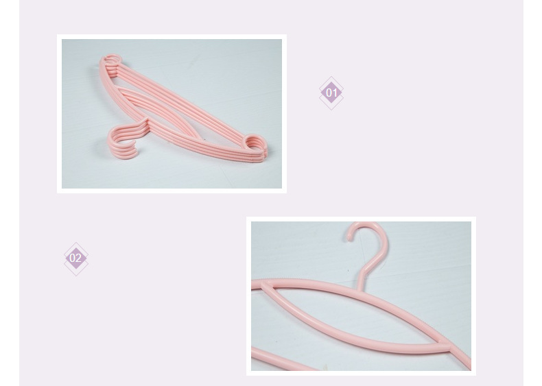 Rainbow-colored collar guard hanger, thickened plastic household hanger, clothes rack, clothes drying rack, clothes rack, clothes drying rack pic 62