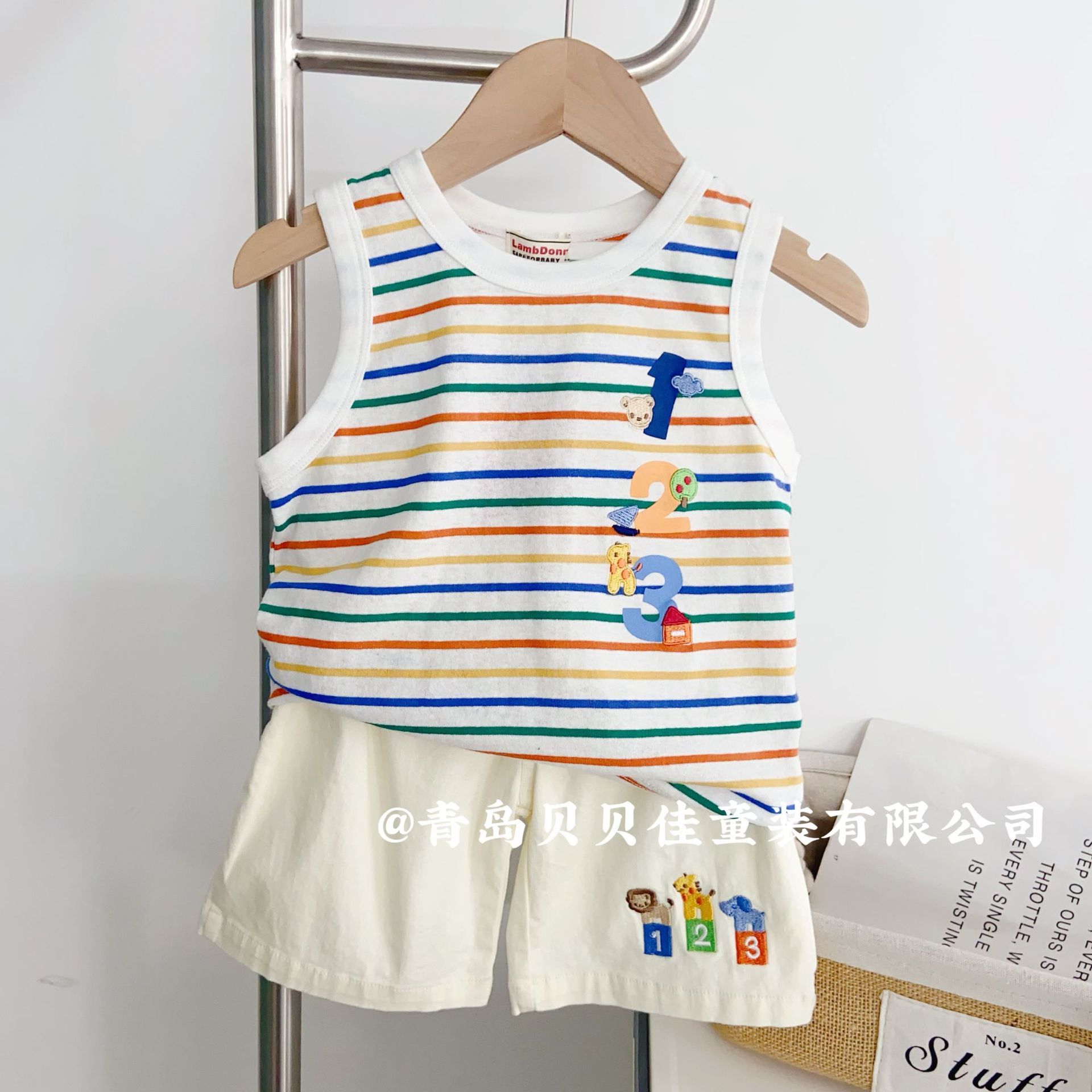 儿童短袖T恤日系Miki夏季薄款2025年女童短袖批发中小童外贸童装详情8