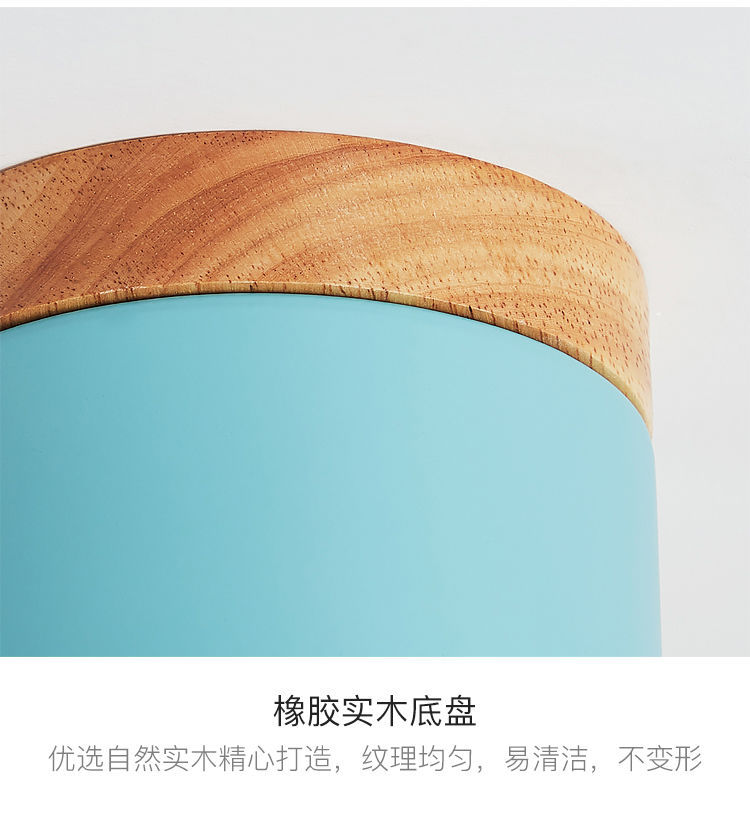 北欧玄关灯飘窗阳台马卡龙实木过道走廊天花顶led明装筒灯详情23