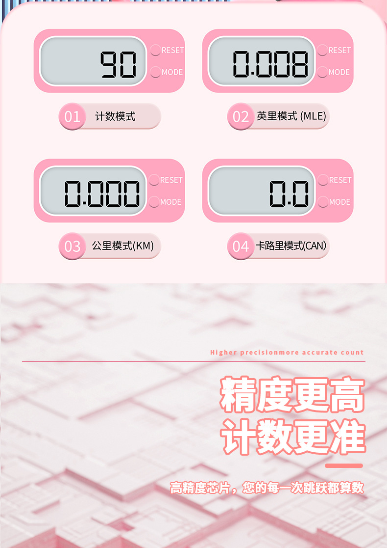 智能无绳跳绳负重有绳两用计数跳绳儿童成人运动训练体育用品详情8