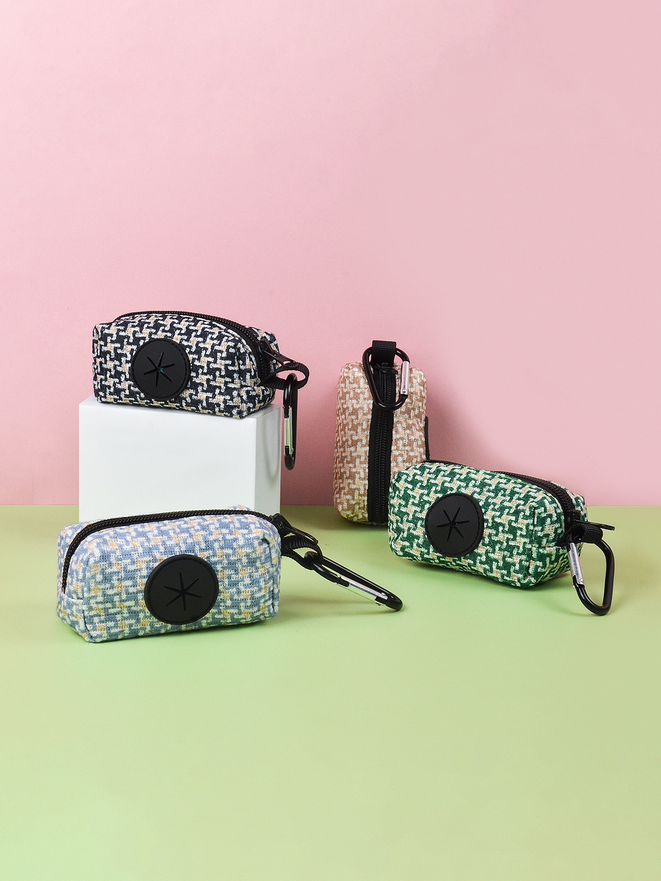 Marca cross-border venta caliente mil pájaro tarja serie INS viento colgante caminar perro bolsa de basura dispensador de bolsa de recolección portátil almacenamiento pic 4
