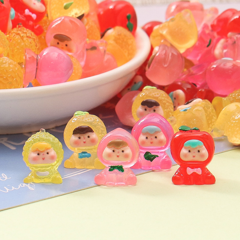 迷你立体可爱水果小人潮玩diy桌面汽车蛋仔摆件儿童礼品钥匙扣详情1