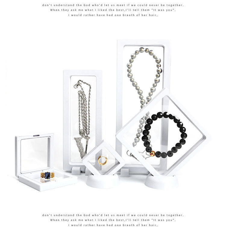 Suspended box, wearable armor box, necklace bracelet box, handchain box, jewelry box, packaging box, transparent film jewelry box pic 6