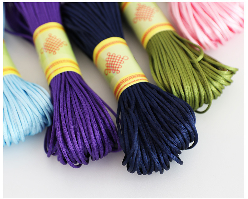 Korean Silk Thread No. 7, small tie tassel thread, diy hand-woven rope, Chinese knot thread, jewelry, 1.5mm pic 14