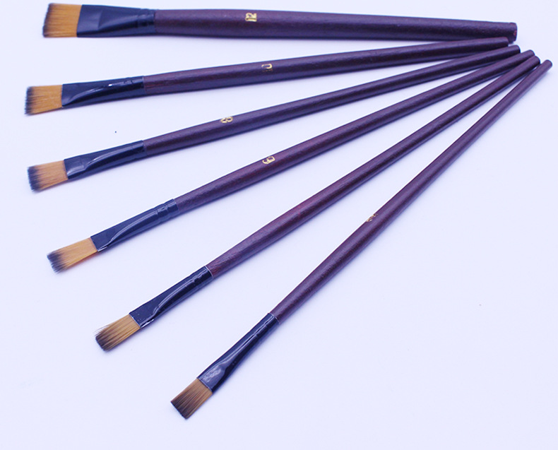 尼龙毛820油画笔 6支套装尼龙水粉笔套装丙烯画笔详情21