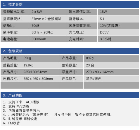 工厂私模 新款蓝牙音箱多功能智能闹钟音响白噪音tws互联带收音机详情18