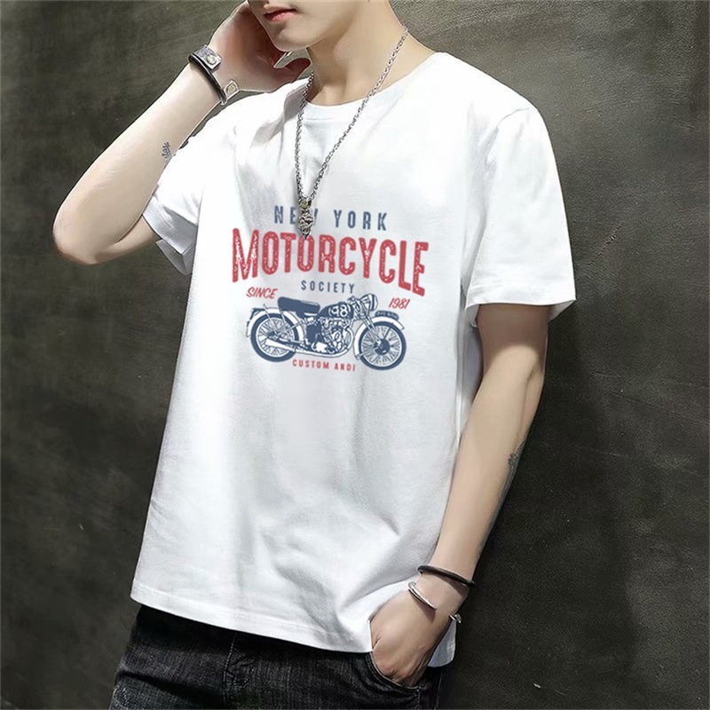 夏季男士短袖t恤圆领丅恤夏装潮牌体桖潮流打底衫修身上衣服半袖详情17