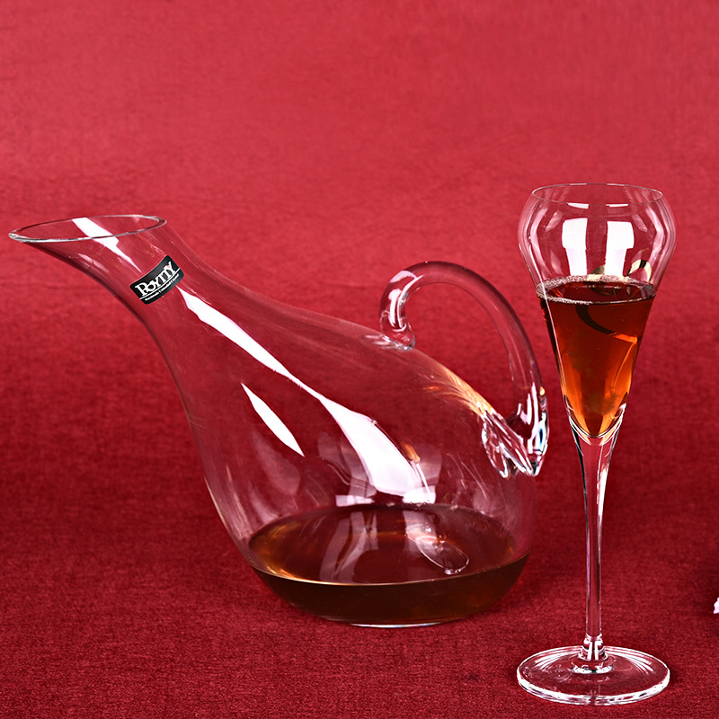 Crystal glass decanter, hand-handled wine pot, household restaurant quick handle decanter, wine pouring pot, household decanter, hotel decanter, glass decanter, decanter, wine pouring pot pic 5