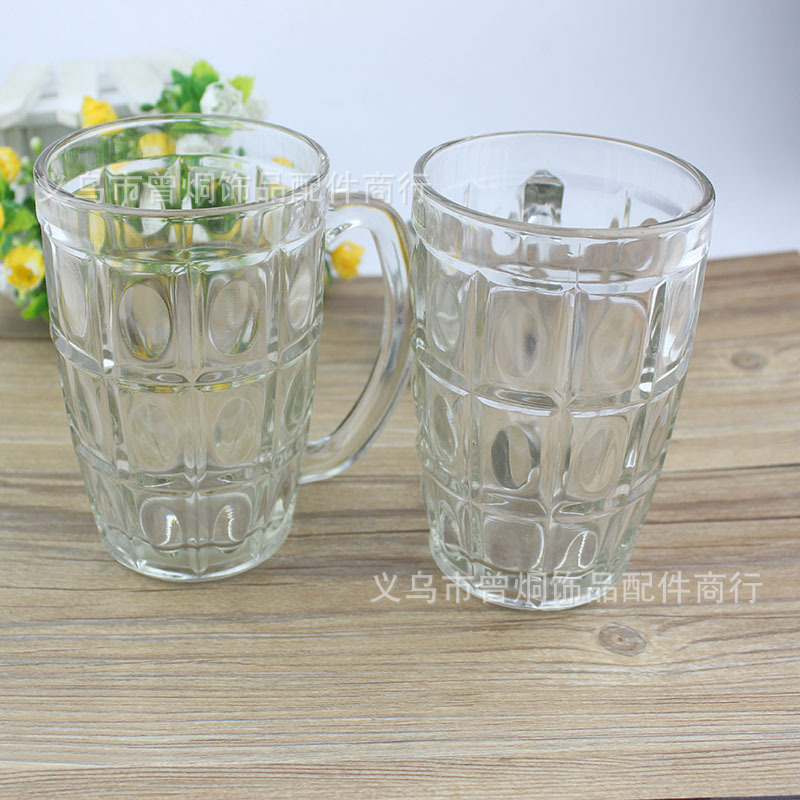 Glass cups, creative beer mugs, juice cups, diamond cups, whisky glasses, two-yuan supermarket wholesale pic 4