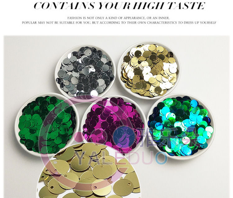 Frosted 10mm edge-hole round PVC sequin earrings, needling training, DIY accessories for children, clothing and accessories, Amazon pic 4