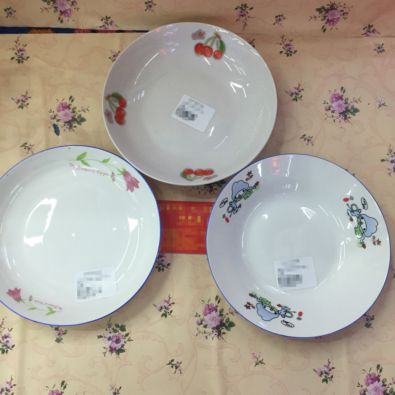 There are many styles of 7-inch round ceramic plates in Chinese style. Yiwu Xu Shengyou wholesale for 2 yuan, factory direct sales for 300 yuan pic 4