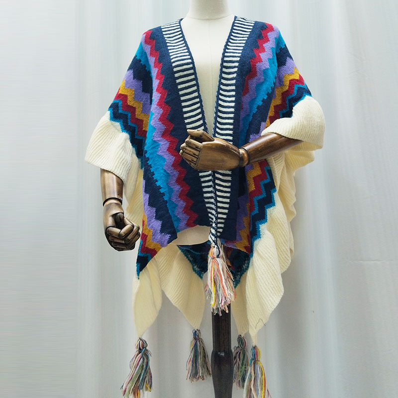 云南丽江大理旅游穿搭民族风披肩女西藏沙漠雪山拍照超大斗篷披风详情3