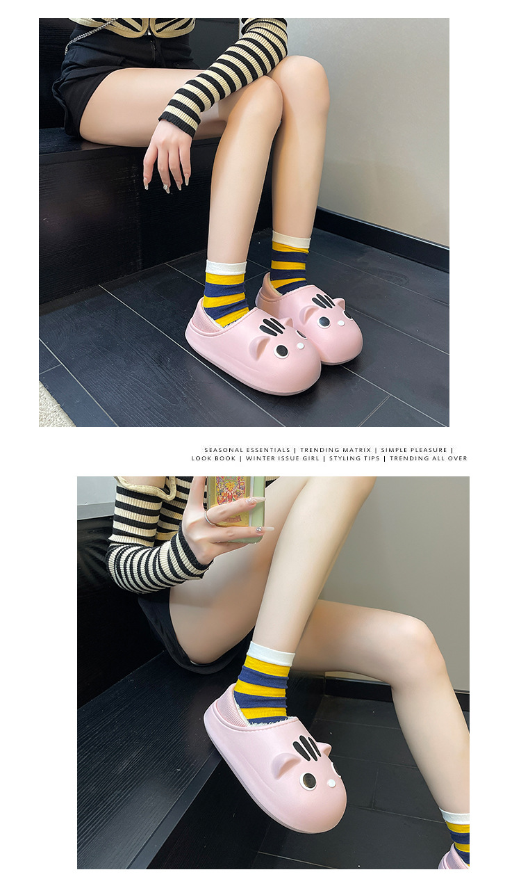 防水棉拖鞋女冬季家居室内防滑毛拖加绒拖鞋包跟厚底棉鞋男士批发详情19