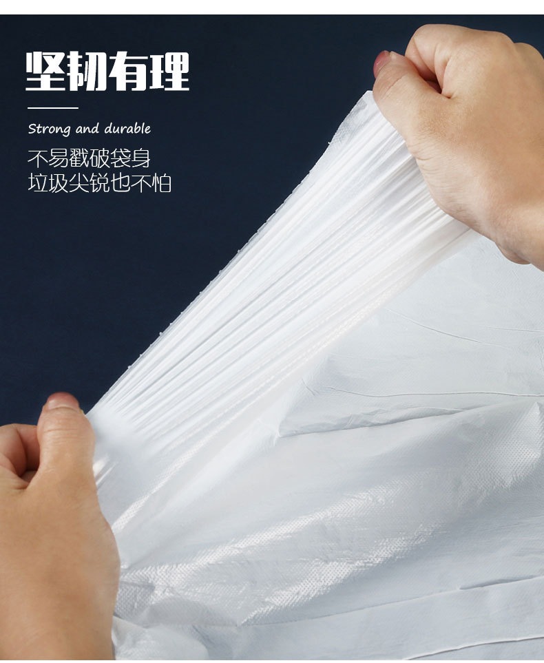 Wholesale medium-sized colored black drawstring garbage bags with thickened hand-held drawstring, brand new for home, office and kitchen use pic 13