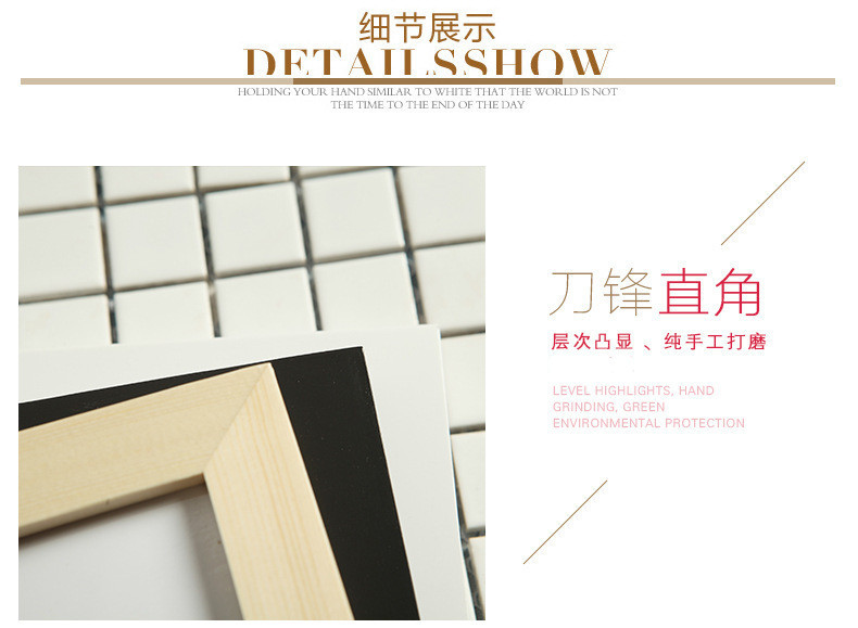 Solid wood photo frames for wall mounting, a4 display stands, 1000 pieces of jigsaw puzzle frames, 4-page poster large photo frames, factory customization pic 15