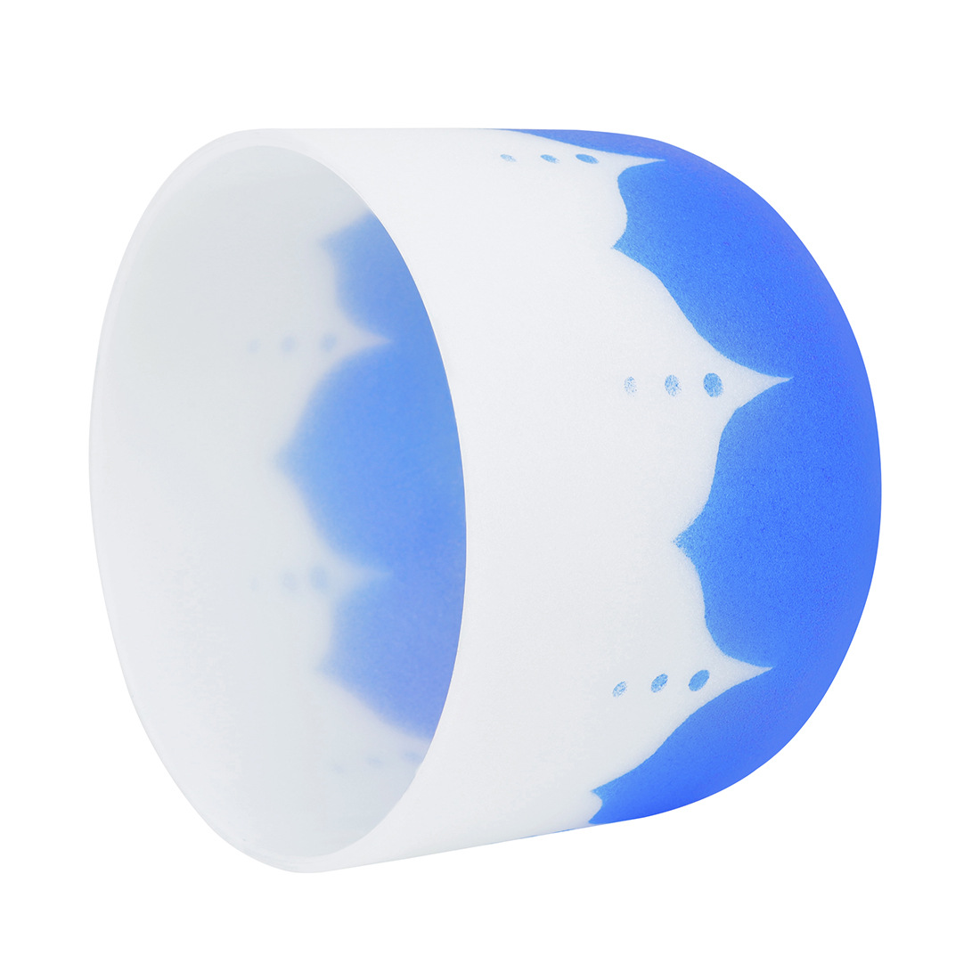 Wholesale IRin 6-14 inch crystal bowls, blue lotus music bowls, frosted singing bowls, yoga sound therapy singing bowls pic 9