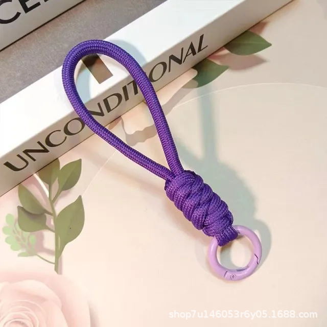 夺甲 TOLKA品牌编织手机挂绳糖果色迷你可拆打结钥匙扣短绳批发商详情27