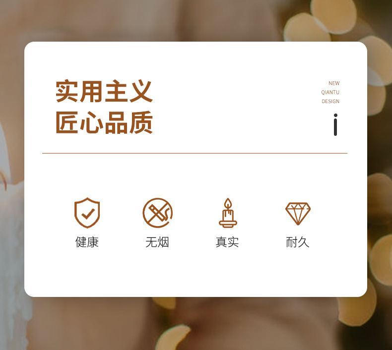 Powder-coated LED lights, electroplated small hearts, electronic candle lights, electronic colored lights, festival decorative atmosphere lights, wedding candl pic 6