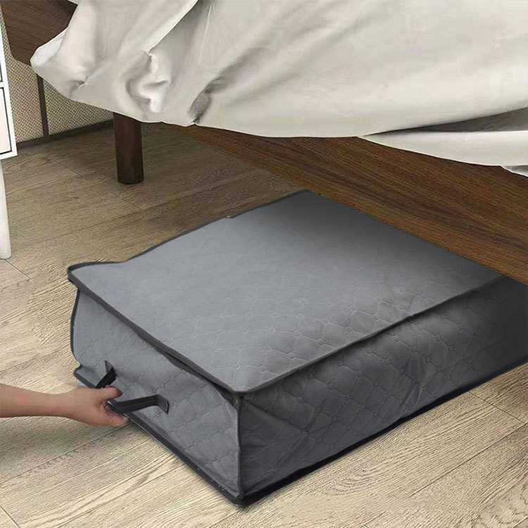 Cross-border bestseller side-opening window bed bottom storage bag, non-woven fabric cotton quilt, clothing, household storage, dust-proof and moisture-proof organization bag pic 3