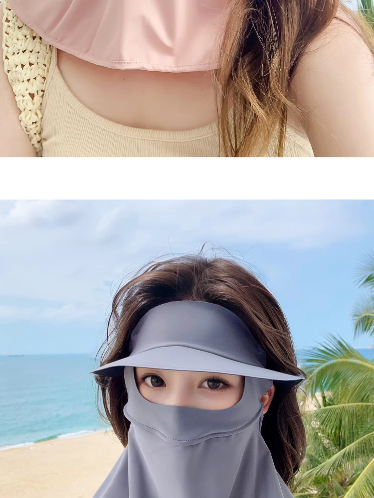 晒面罩夏季新款防紫外线女脸基尼遮阳全脸一体护颈冰丝骑行口罩详情13