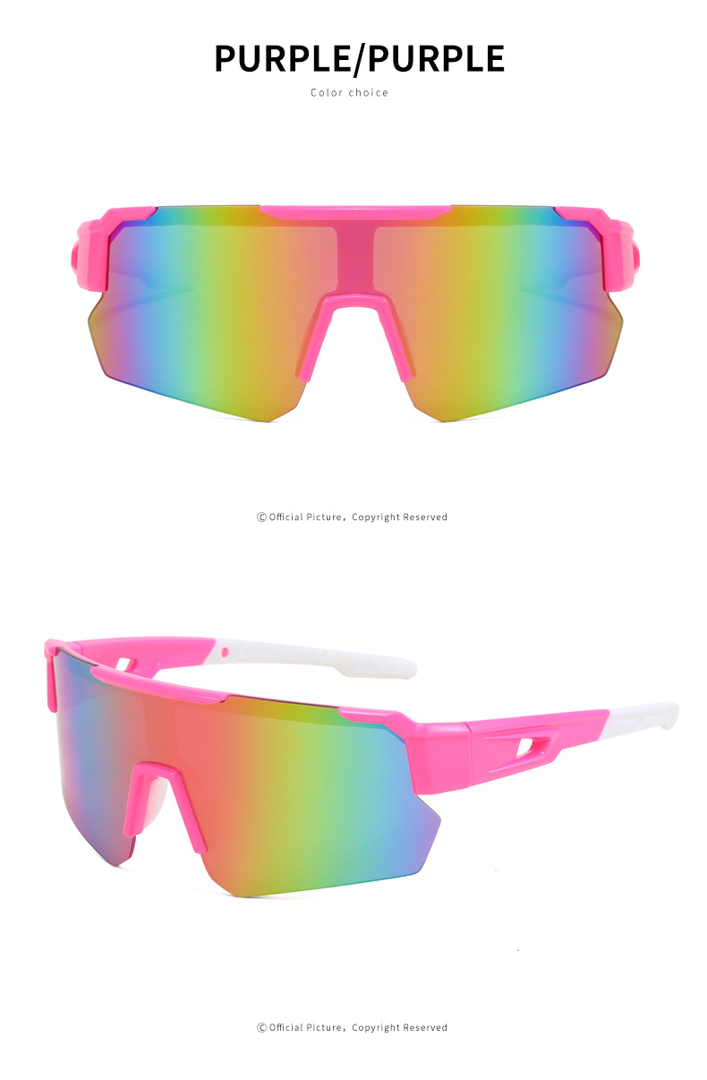 Wholesale of new cross-border UV protection sunglasses, bicycle outdoor sports cycling glasses, and colorful sunglasses pic 10