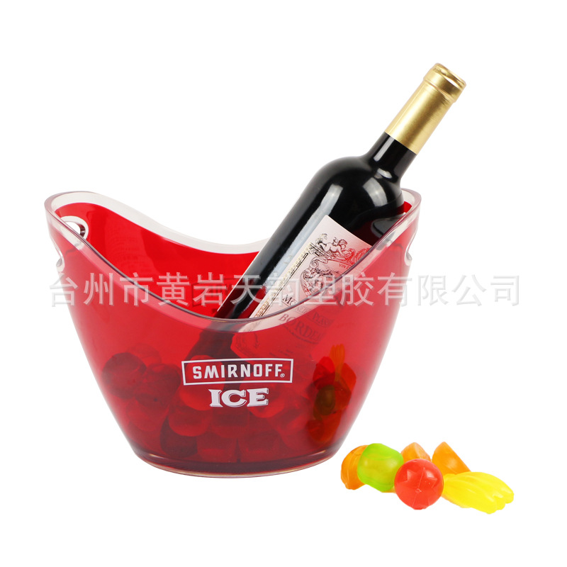 Factory processing and customization of thickened square hand-held ice cube buckets for bar use, with 1.7L small ice cube buckets in stock for foreign trade pic 38