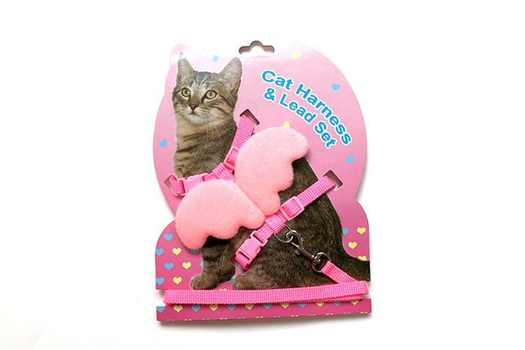 Wholesale of cross-border bestseller Aishangchong cute wing chest and back leash, small dog vest style pet cat walking leash pic 6
