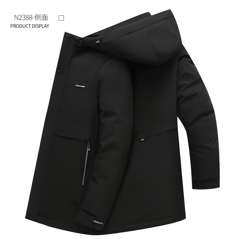 冬季外套男士加厚棉袄保暖商务休闲羽绒棉衣中长款棉服冬装爸爸装详情15