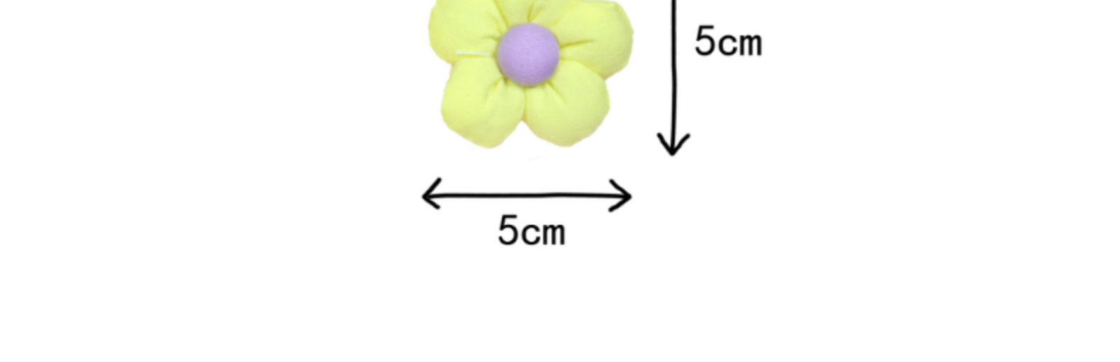 批发布艺五瓣花朵女童diy发饰清新撞色太阳花手机壳配件鞋袜辅料详情6