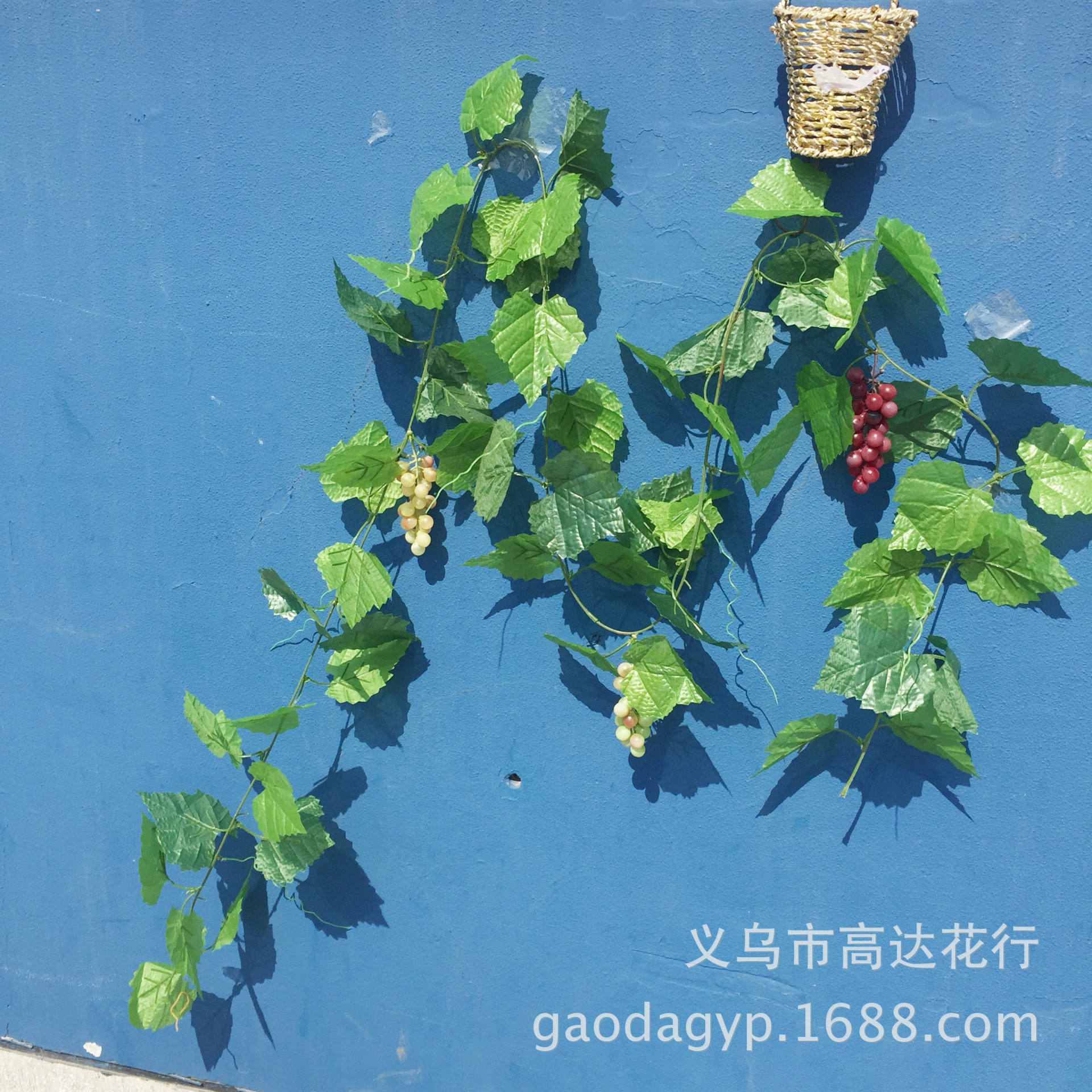 Single artificial grapevine stem, artificial green vine leaves, artificial grapevine leaves, artificial ivy pic 14