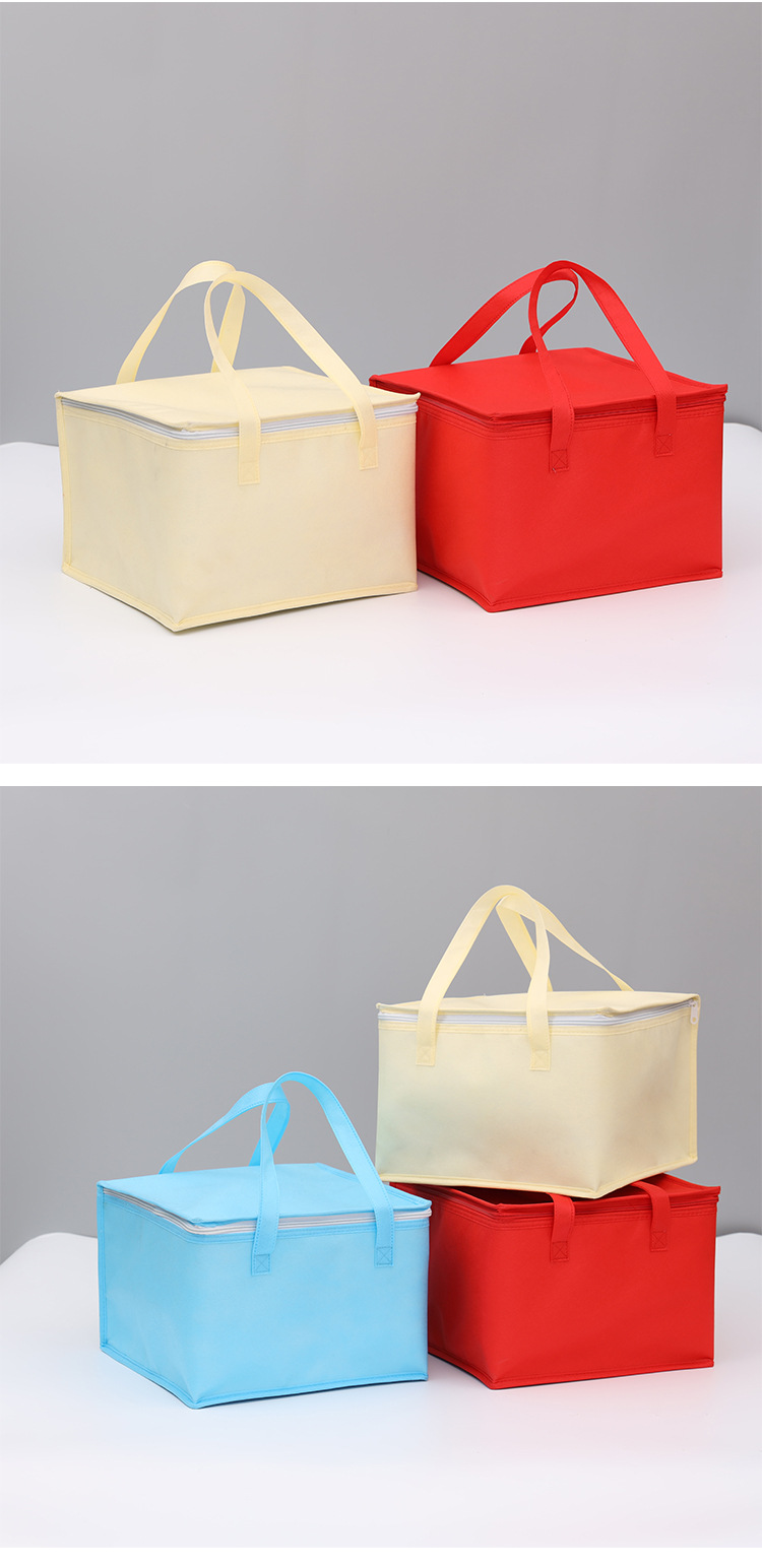 8-inch and 10-inch birthday cake insulated bags in stock, non-woven fabric ice cream takeout preservation, cold preservation and heat preservation ice packs pic 15