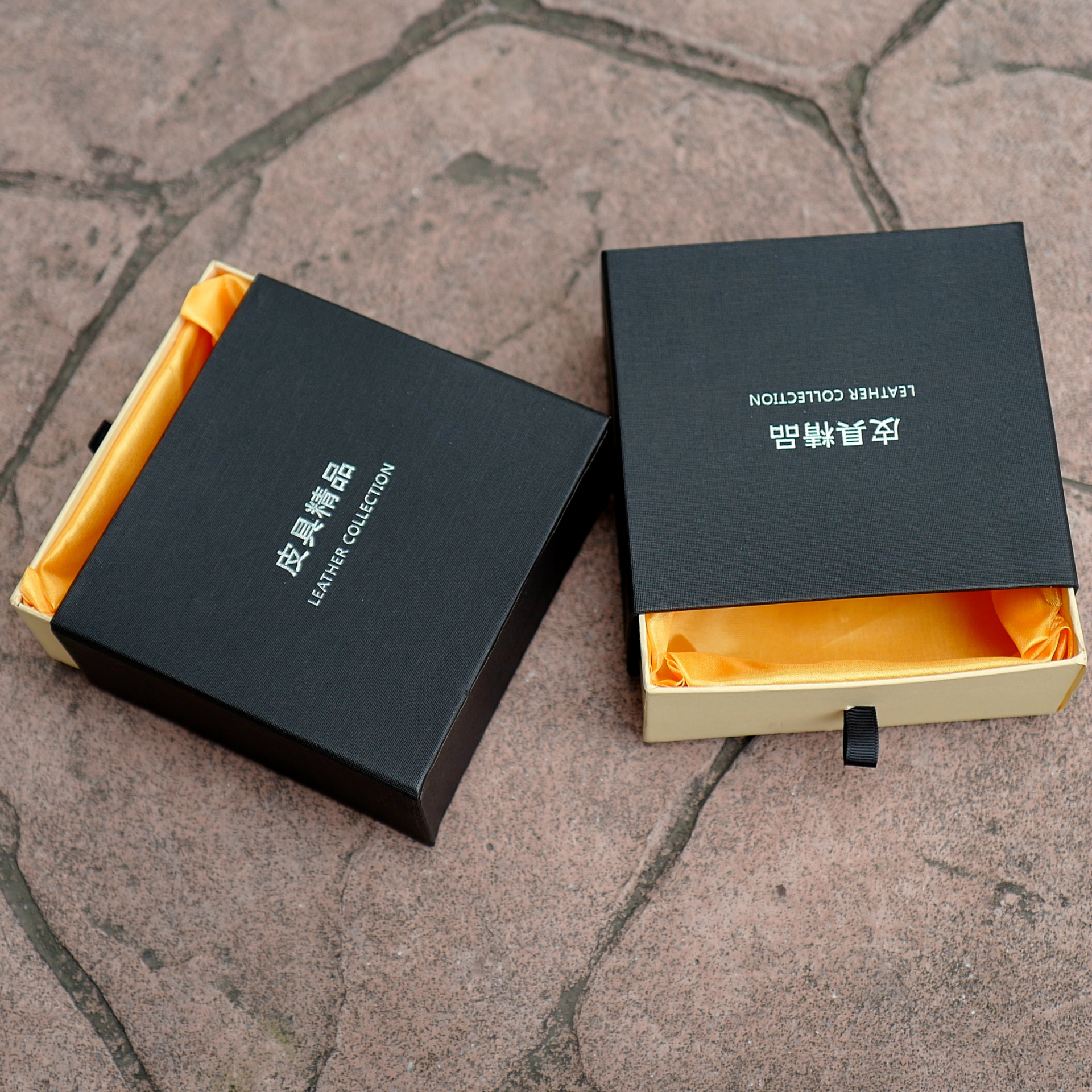 Silk fabric packaging box, belt packaging box, drawer box, silk fabric pull-out box, Yiwu belt packaging box, gift pull-out box pic 1